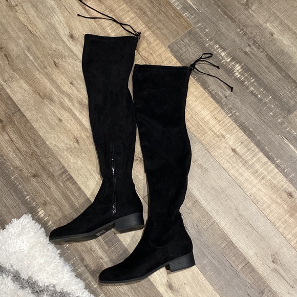 Forever 21 Shoes - Black over the knee boots